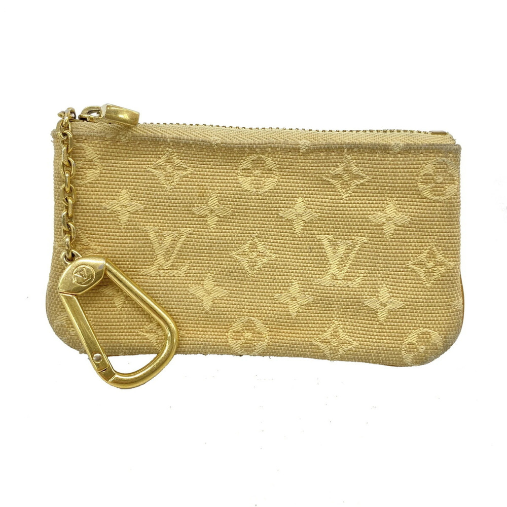 Louis Vuitton Monogram Mini Pochette Clé M92438 Beige Women's Wallet/Coin Case